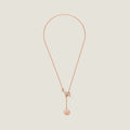 HERMES EX-LIBRIS PEDANT PINK GOLD SMALL