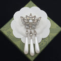 Gucci Brooch Silver 184021