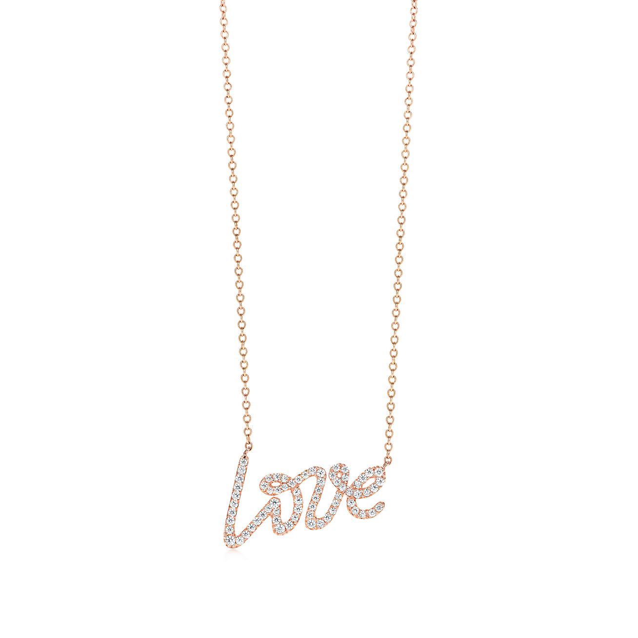 TIFFANY PALOMA S GRAFFITI LOVE NECKLACE DIAMOND