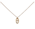 HERMES CHAINE SMALL NECKLACE GOLD AND SILVER