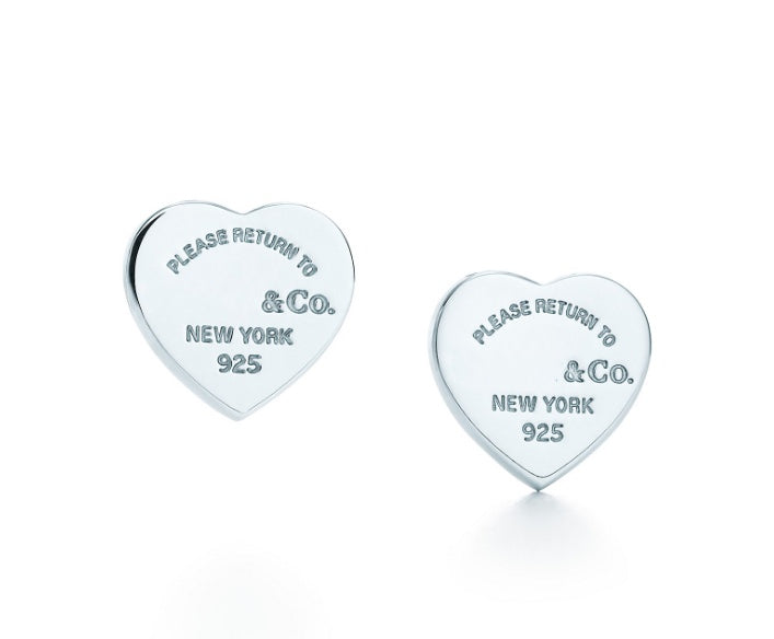 TIFFANY RETURN TO TIF LOVE SILVER EARRINGS